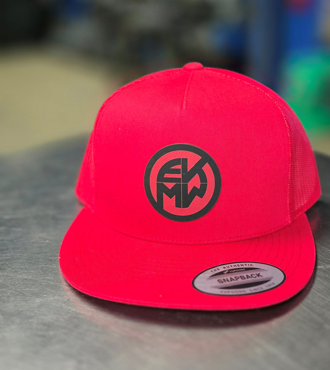 Ekstensive EKMW Leather Patch Snapback – Ekstensive Metal Works