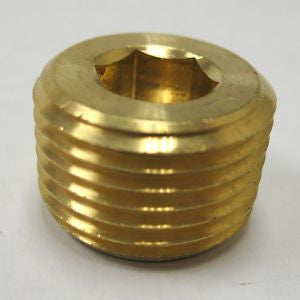 3/8" Brass Countersunk Plug