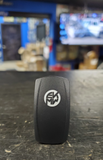 EKMW Rocker Switch - Blue Illuminated Logo