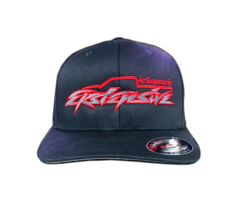Flex Fit Hat Grey/Red Logo