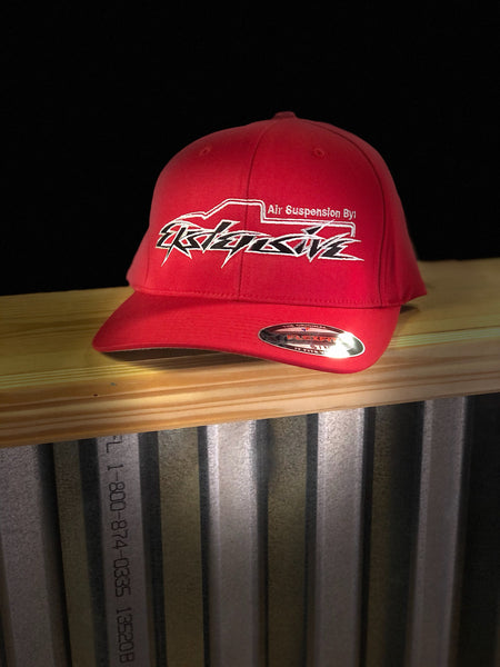 Flex Fit Hat Red – Ekstensive Metal Works